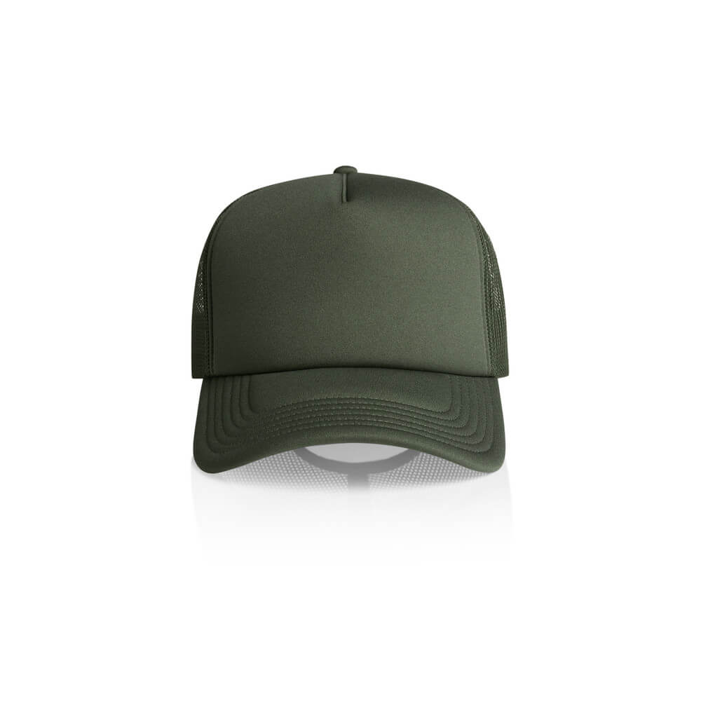 Custom business logo Frame Foam Trucker Cap from AS Colour available at Workwear Ink