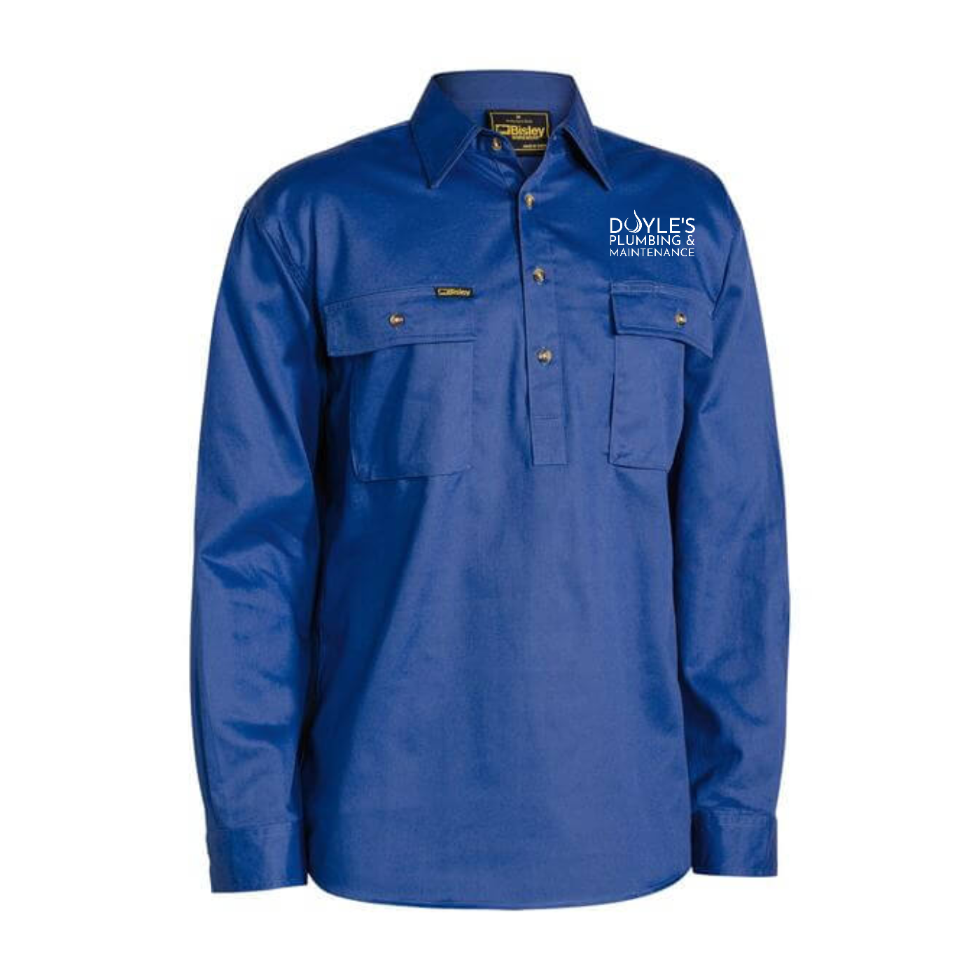 Closed Front Cotton Drill Shirt