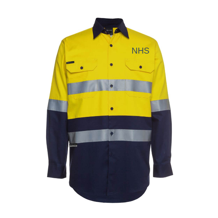 Hi Vis L/S D&N 190g Work Shirt