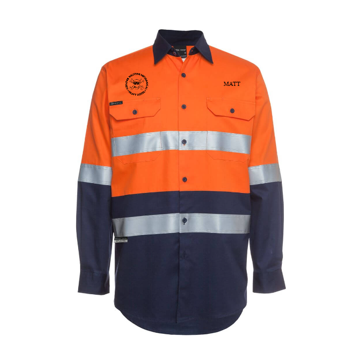 Hi Vis L/S D&N 190g Work Shirt