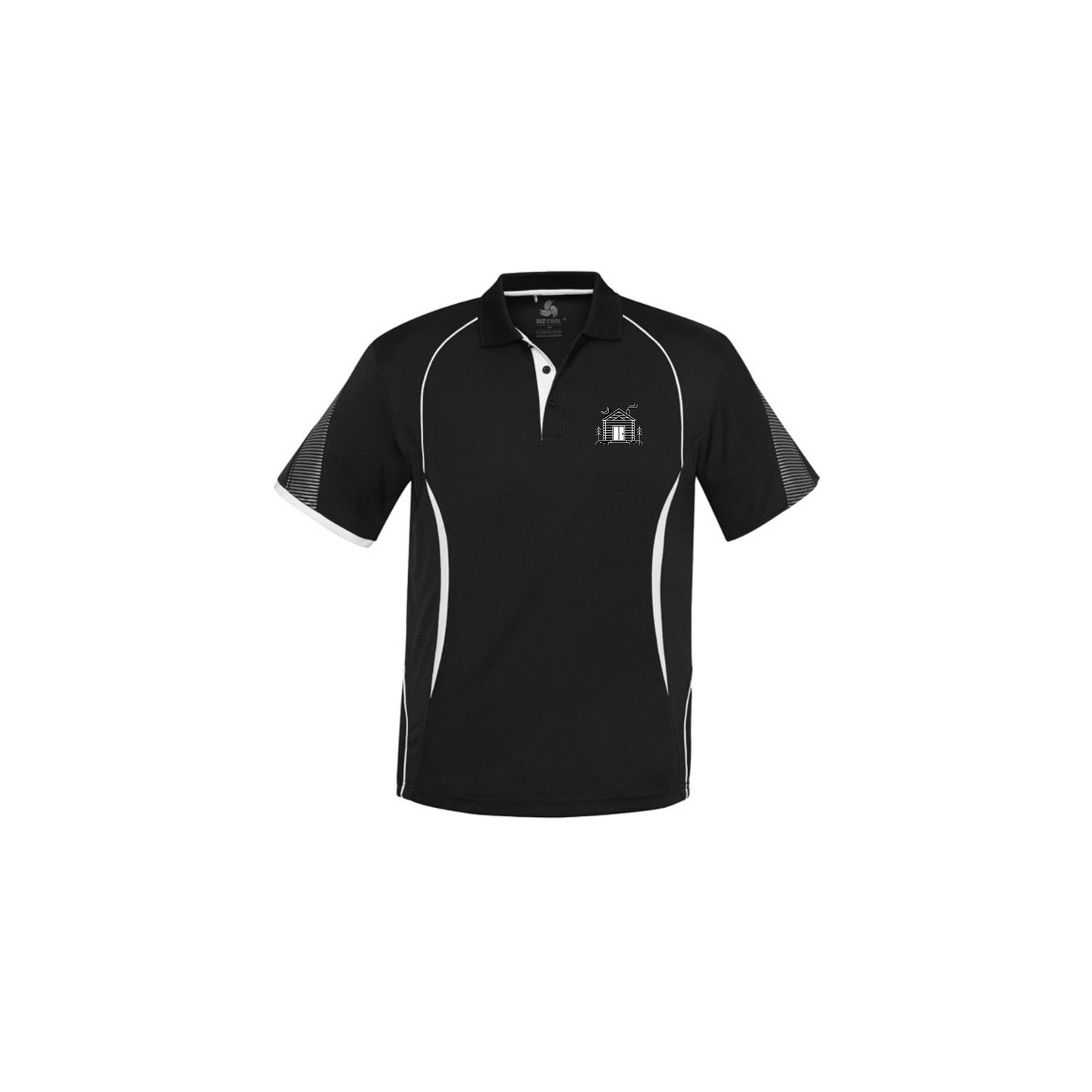 Custom business logo Men's Razor Polo from Biz Collection available at Workwear Ink