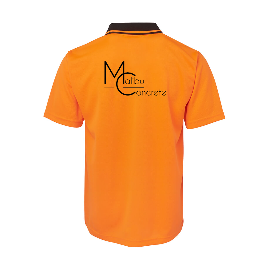 Hi Vis Non Cuff Traditional Polo S/S