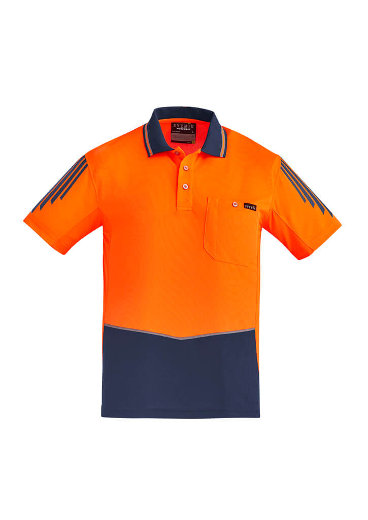 Men's Hi Vis Flux Short Sleeve Polo