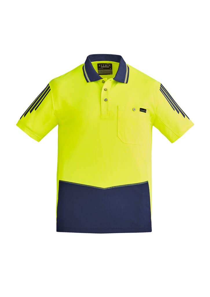 Men's Hi Vis Flux Short Sleeve Polo