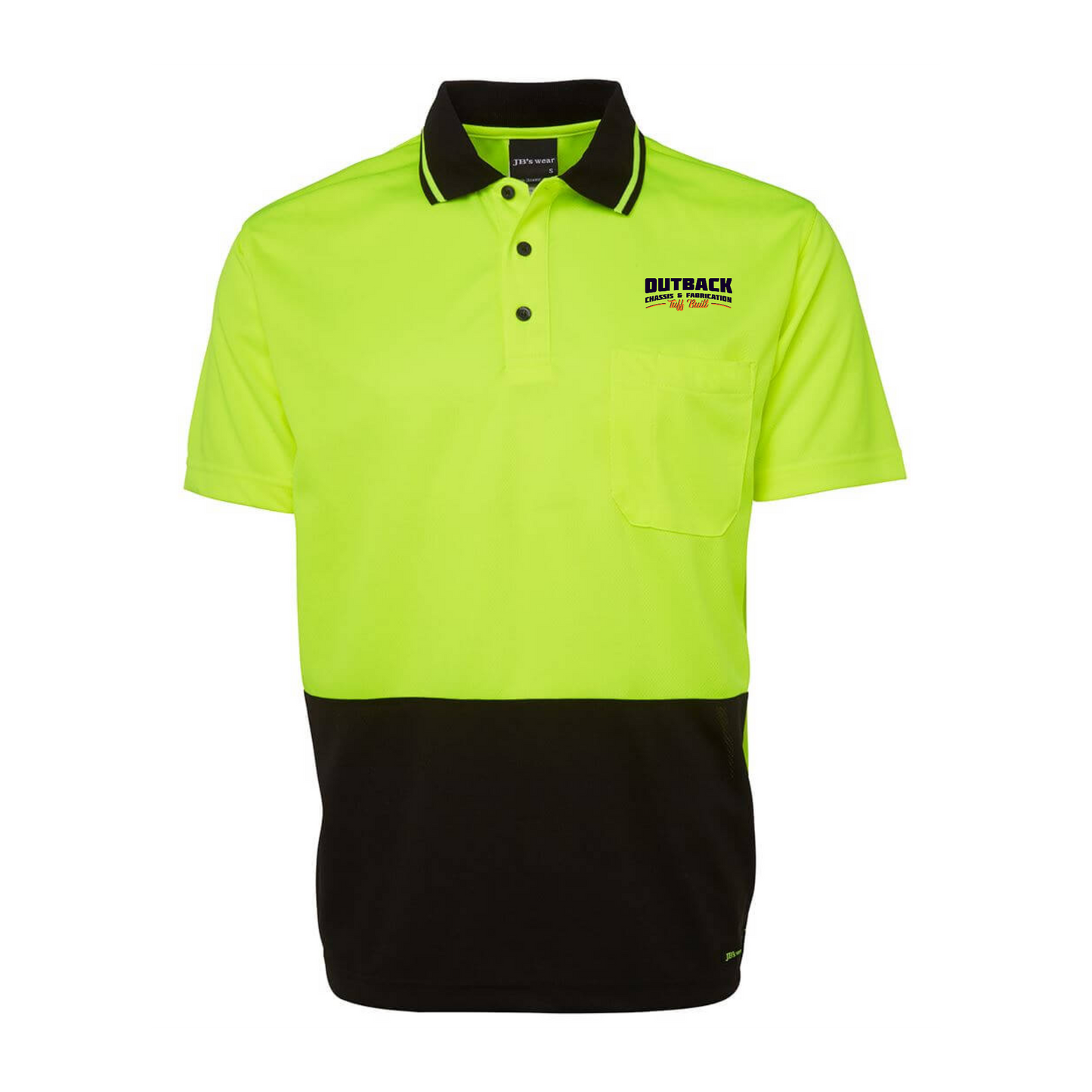 Hi Vis Non Cuff Traditional Polo S/S