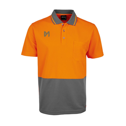 Hi Vis Non Cuff Traditional Polo S/S