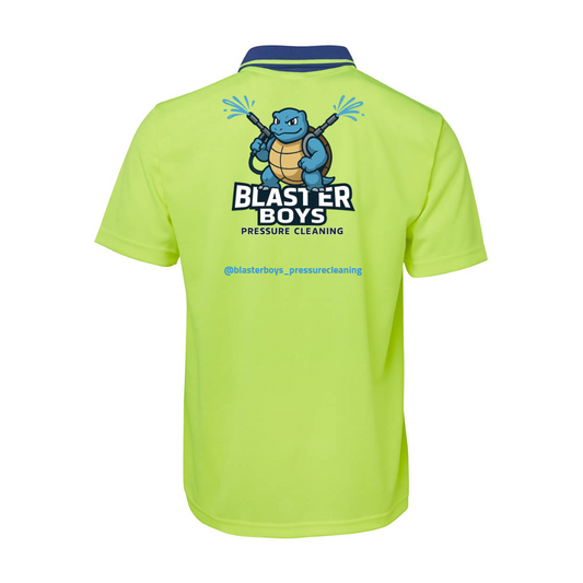 Hi Vis Non Cuff Traditional Polo S/S