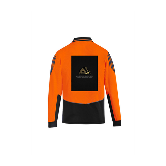 Men's Hi Vis Flux Long Sleeve Polo