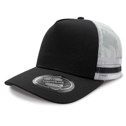 Custom business logo Striped Trucker from Legend Life available at Workwear Ink