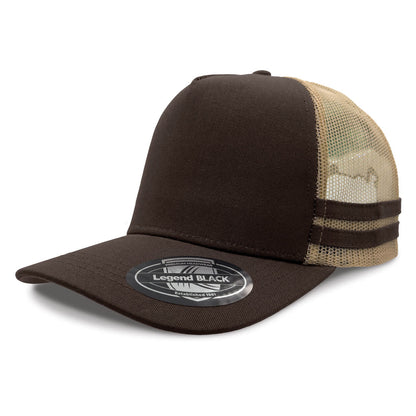 Custom business logo Striped Trucker from Legend Life available at Workwear Ink
