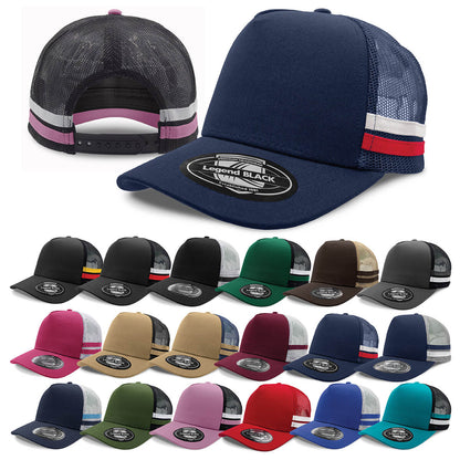Custom business logo Striped Trucker from Legend Life available at Workwear Ink