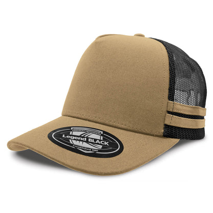 Custom business logo Striped Trucker from Legend Life available at Workwear Ink