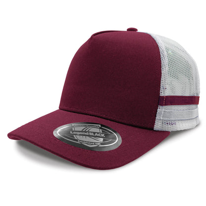 Custom business logo Striped Trucker from Legend Life available at Workwear Ink