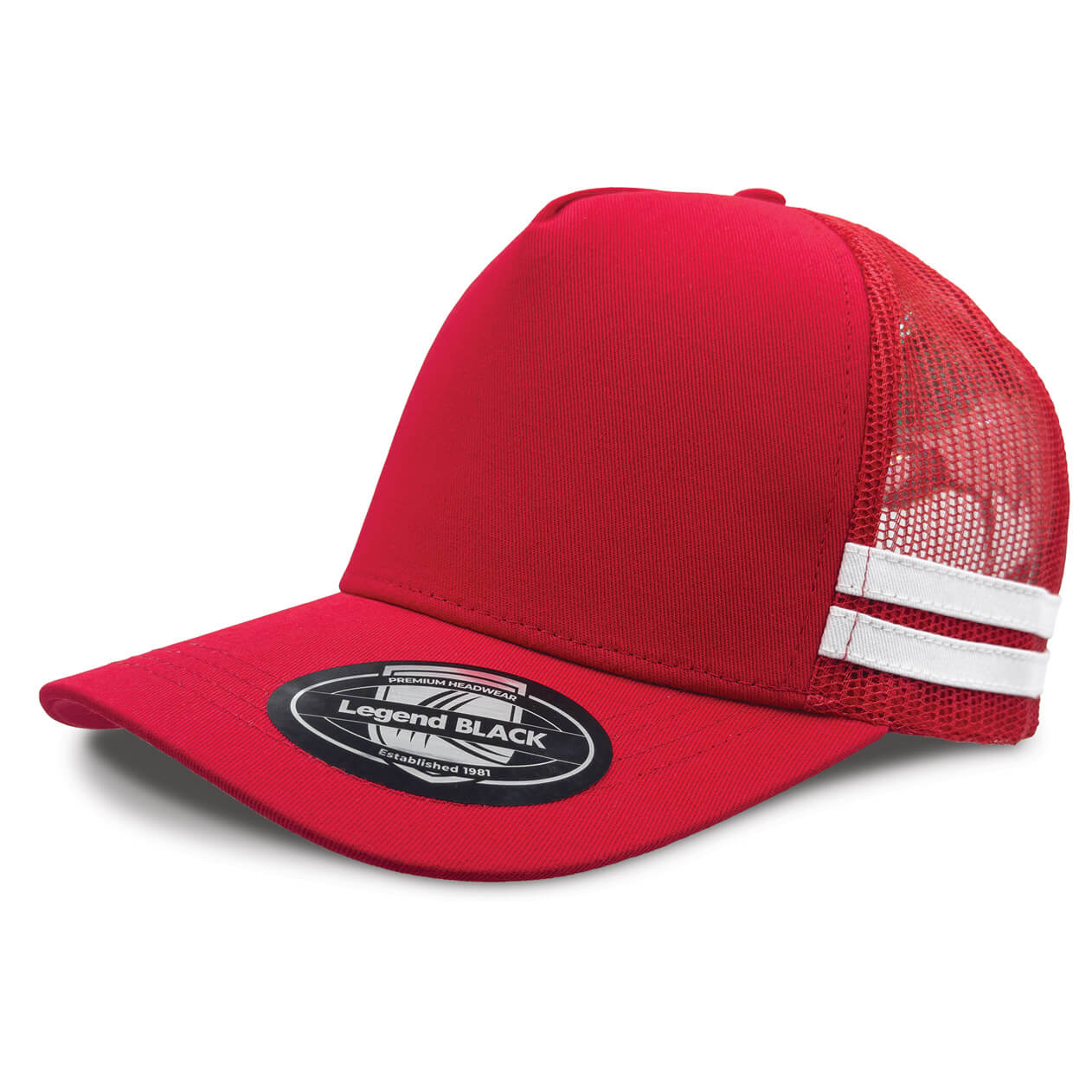 Custom business logo Striped Trucker from Legend Life available at Workwear Ink