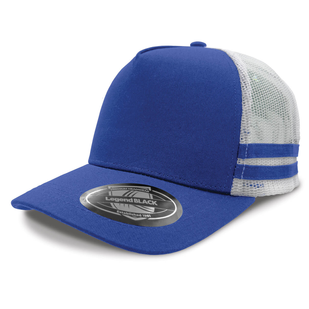 Custom business logo Striped Trucker from Legend Life available at Workwear Ink