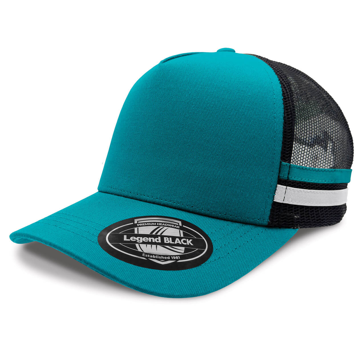 Custom business logo Striped Trucker from Legend Life available at Workwear Ink