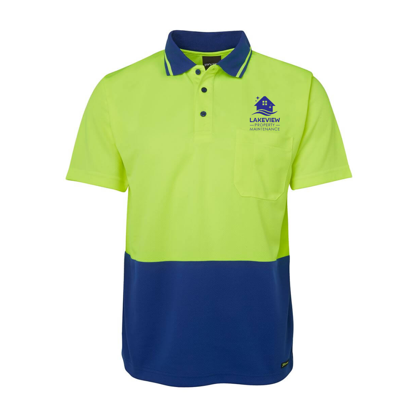 Hi Vis Non Cuff Traditional Polo S/S