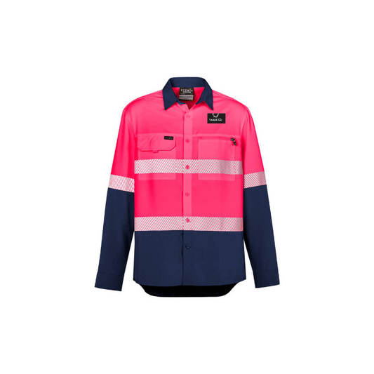 Men's Hi Vis Outdoor Segmented Tape Long Sleeve Shirt