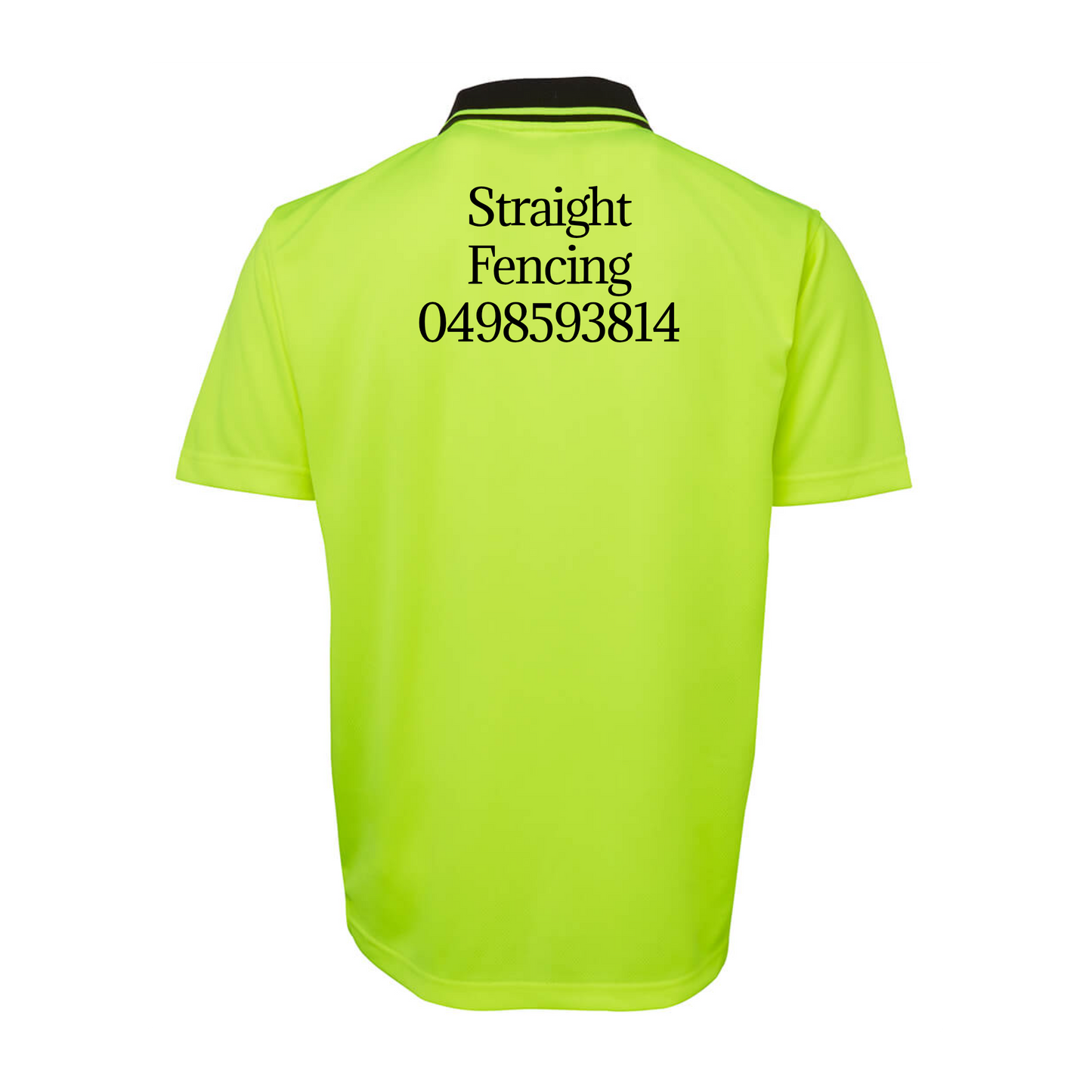 Hi Vis Non Cuff Traditional Polo S/S