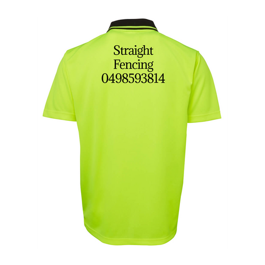 Hi Vis Non Cuff Traditional Polo S/S