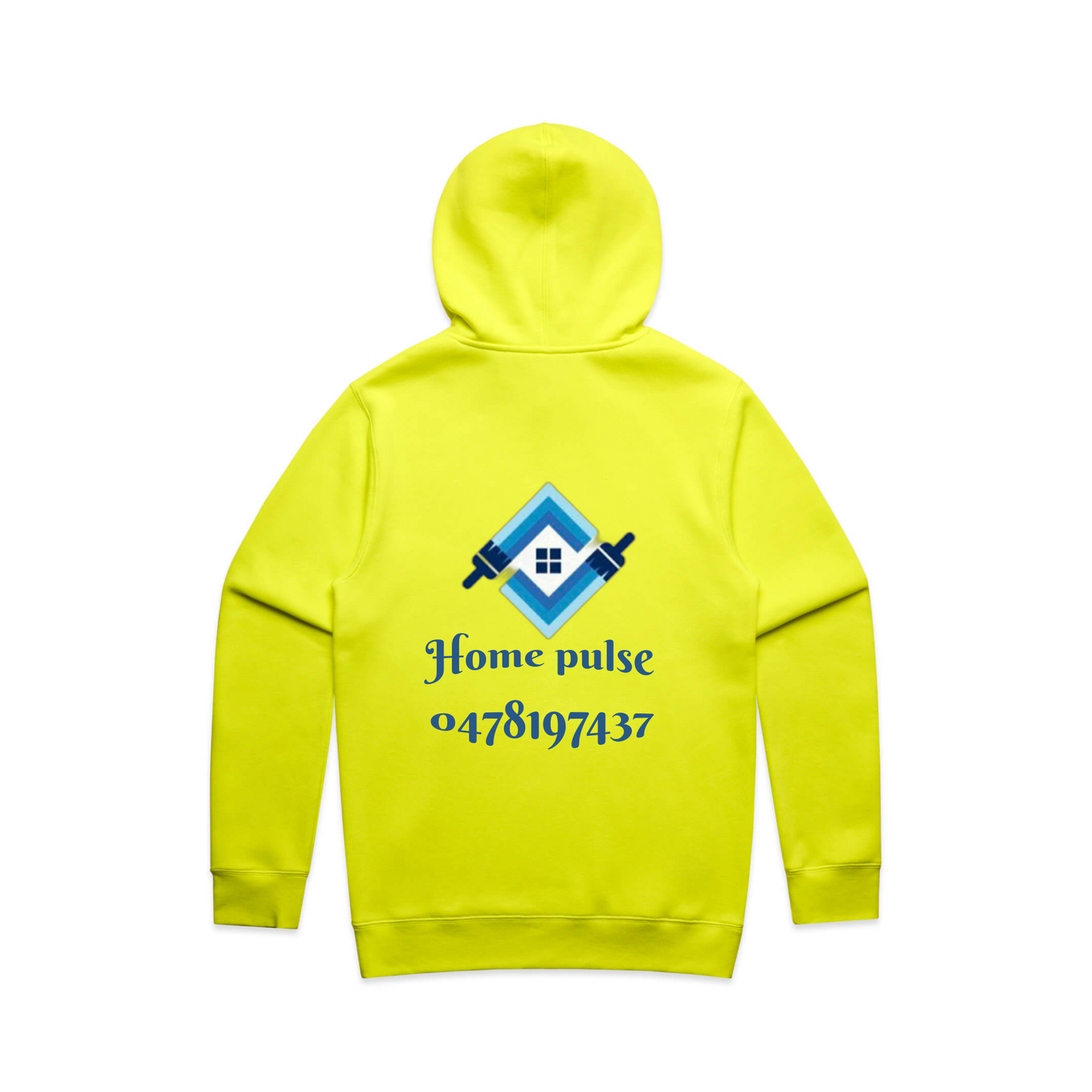 Men's Stencil Hi Vis Safety Hoodie