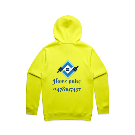 Men's Stencil Hi Vis Safety Hoodie