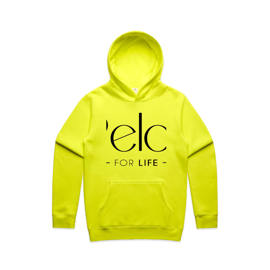 Men's Stencil Hi Vis Safety Hoodie