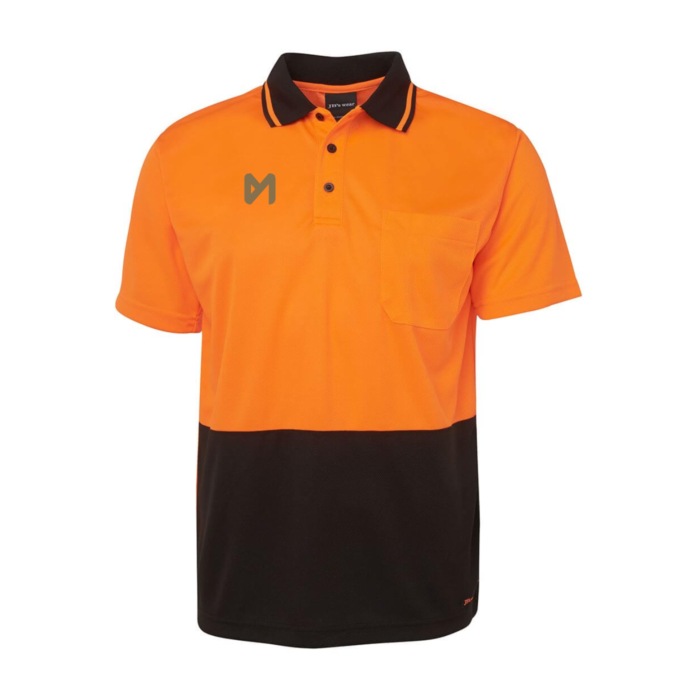 Hi Vis Non Cuff Traditional Polo S/S