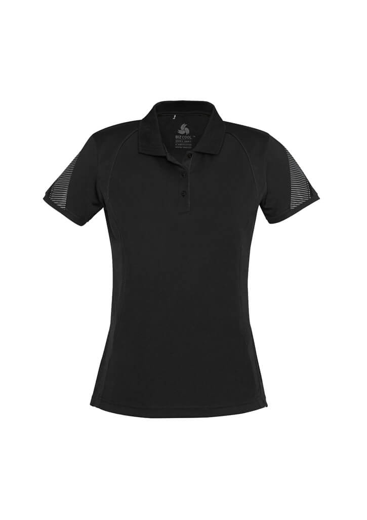 Custom business logo Women's Razor Polo from Biz Collection available at Workwear Ink