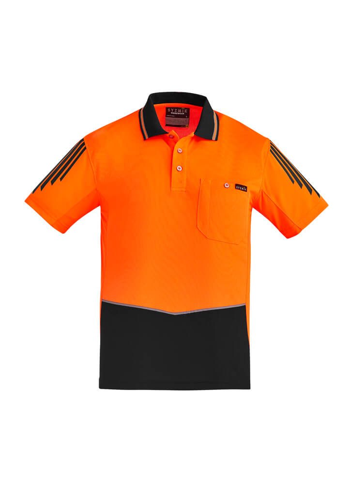 Men's Hi Vis Flux Short Sleeve Polo