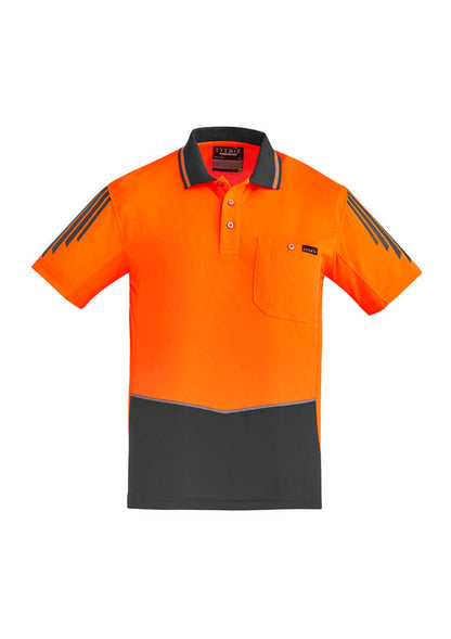 Men's Hi Vis Flux Short Sleeve Polo