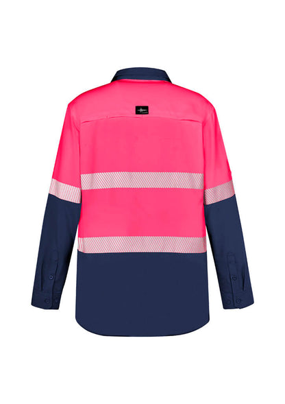 Men's Hi Vis Outdoor Segmented Tape Long Sleeve Shirt