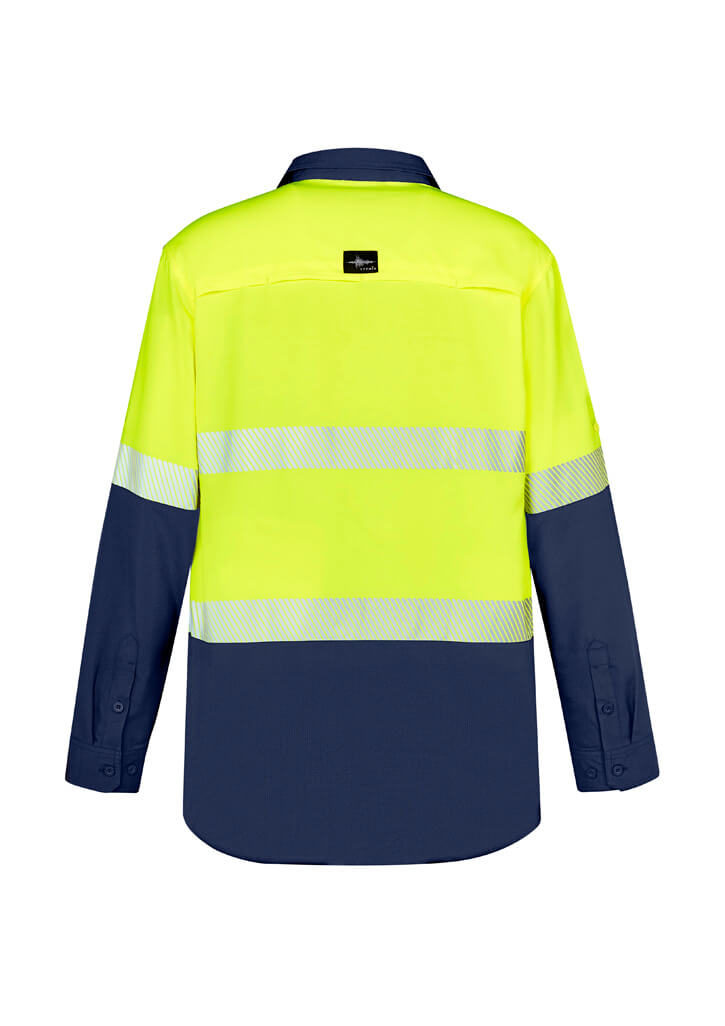 Men's Hi Vis Outdoor Segmented Tape Long Sleeve Shirt