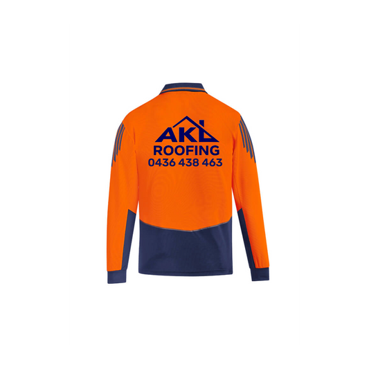 Men's Hi Vis Flux Long Sleeve Polo