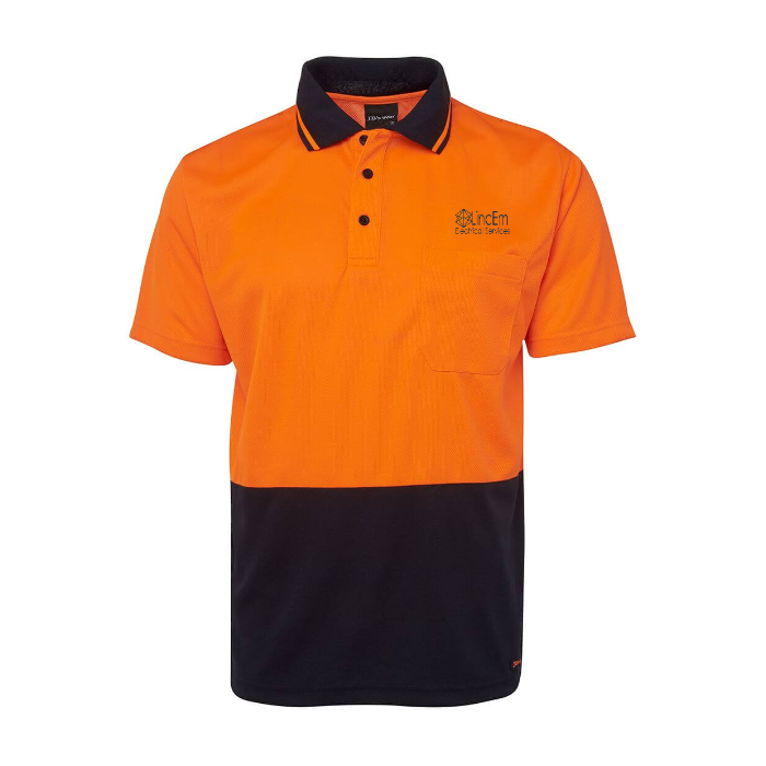 Hi Vis Non Cuff Traditional Polo S/S
