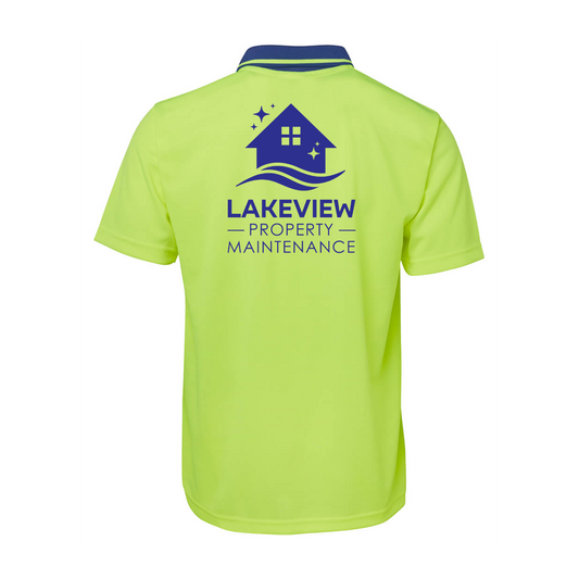 Hi Vis Non Cuff Traditional Polo S/S