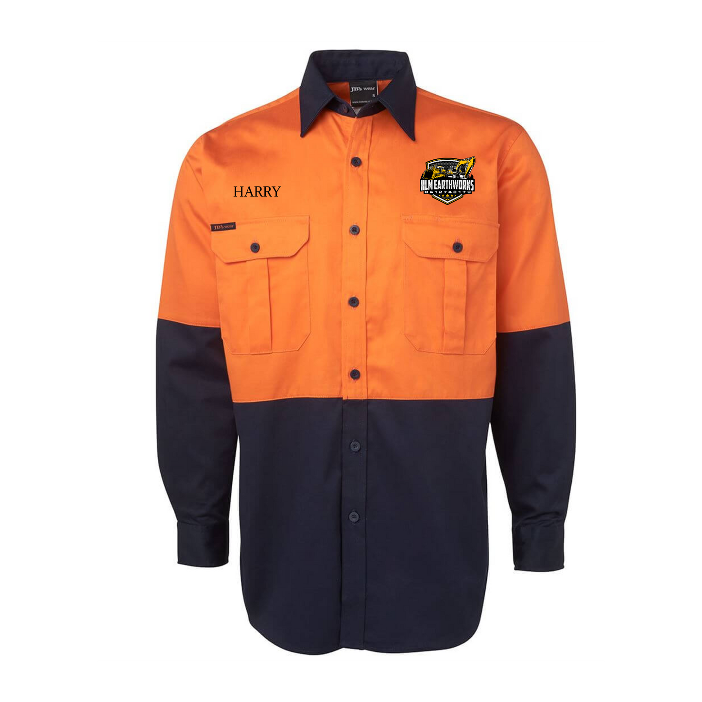 Hi Vis L/S 190g Work Shirt