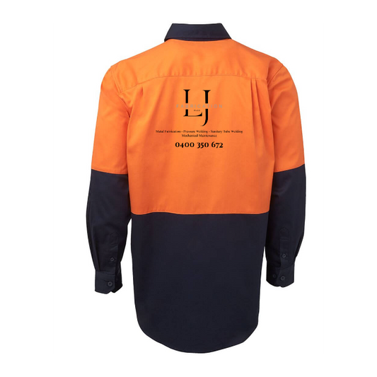 Hi Vis L/S 190g Work Shirt