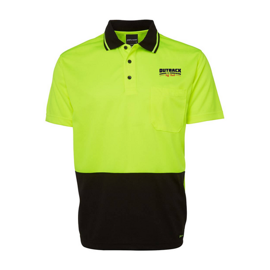 Hi Vis Non Cuff Traditional Polo S/S