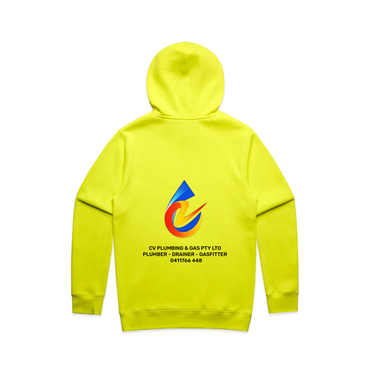 Men's Stencil Hi Vis Safety Hoodie